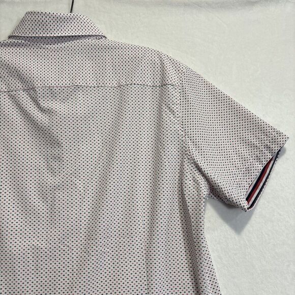 Mizzen+Main Shirt Men's Medium Trim Short Sleeve Leeward Performance Stretch - Picture 4 of 16